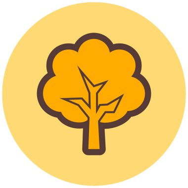 Ağaç. Web simgesi basit illüstrasyon