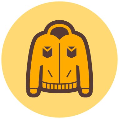 Ceket. Web simgesi basit illüstrasyon