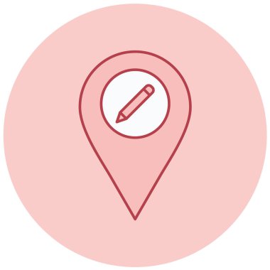 İğne. Web simgesi basit illüstrasyon