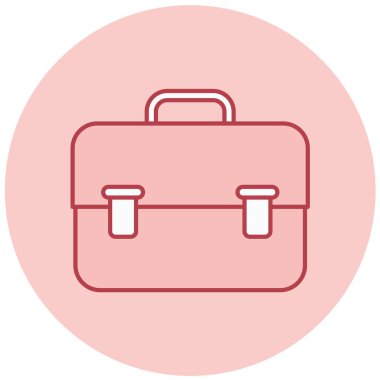 Çanta. Web simgesi basit illüstrasyon