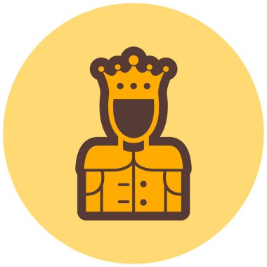 Hükümdar simgesinin vektör illüstrasyonu 