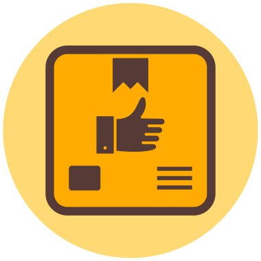 Bir dağıtım simgesinin vektör illüstrasyonu