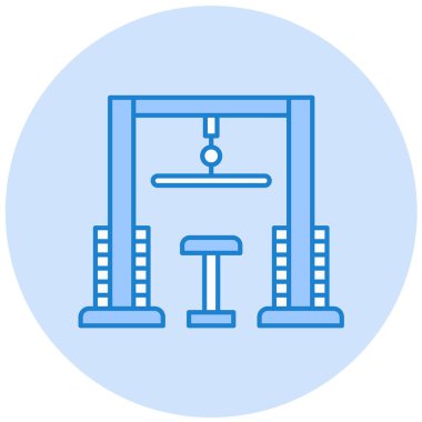 spor salonu inşa etme vektör simgesi modern basit tasarım