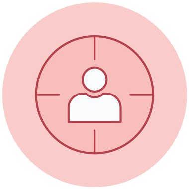 Hedef. Web simgesi basit illüstrasyon