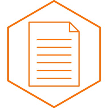 Dosya basit simgesi, vektör illüstrasyonu