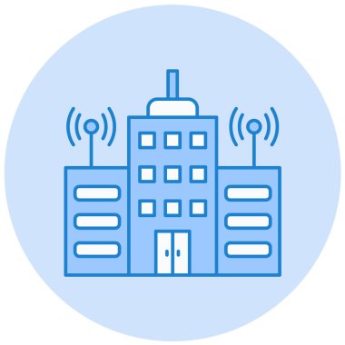 Kablosuz. Web simgesi basit illüstrasyon