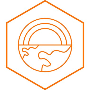 Tek bir simgenin vektör illüstrasyonu