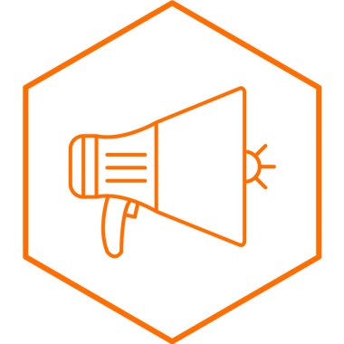 Hoparlör simgesinin vektör illüstrasyonu