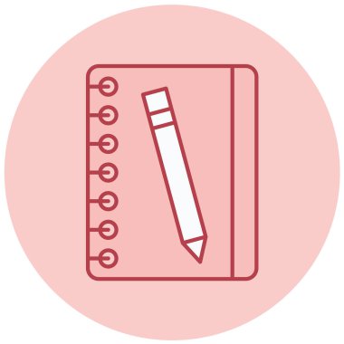 Kalem. Web simgesi basit illüstrasyon