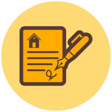 Gayrimenkul vektör simgesi modern basit tasarım