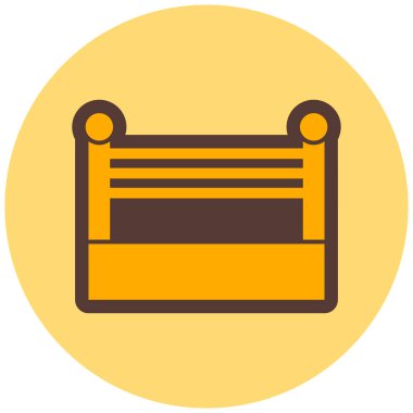 Kanepe. Web simgesi basit illüstrasyon