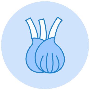 Soğan. Web simgesi basit illüstrasyon