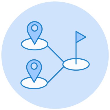 konum. Web simgesi basit illüstrasyon