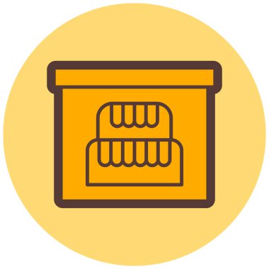 Dükkan. Web simgesi basit illüstrasyon