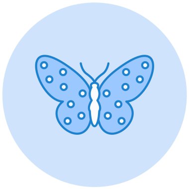 Kelebek. Web simgesi basit illüstrasyon