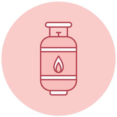 Gaz ocağı. Basit resimleme