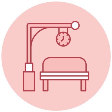 Otel vektör çizgisi simgesi