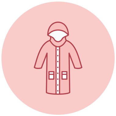 ceket simgesi, basit tasarım vektör illüstrasyonu