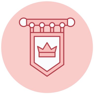 Taç simgesi, vektör illüstrasyonu