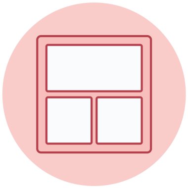 Pencere. Web simgesi basit illüstrasyon