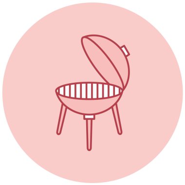 Izgara ikonu, vektör illüstrasyonu