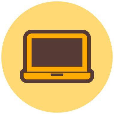 Bilgisayar. Web simgesi basit illüstrasyon