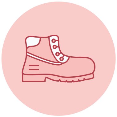 Ayakkabı. Web simgesi basit illüstrasyon