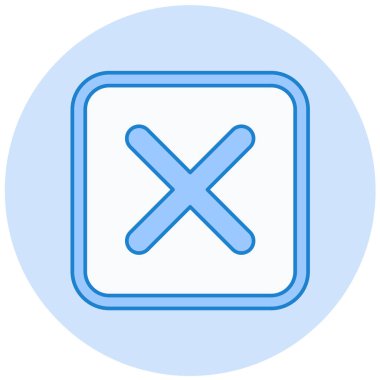 Moda Biçimli İzole Arkaplanda Simgeyi İptal Et