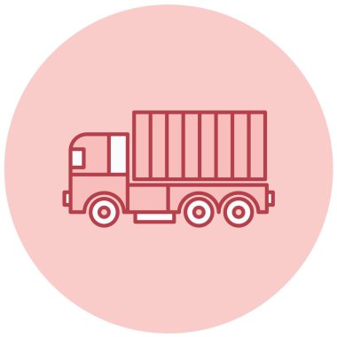 Kamyon. Web simgesi basit illüstrasyon