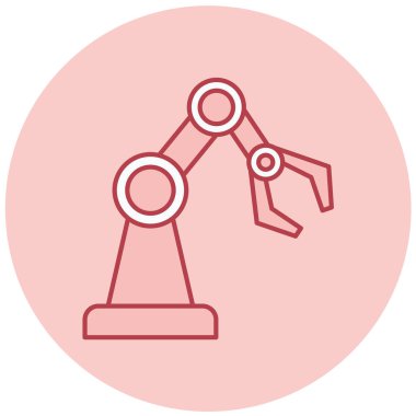 Robotik kol simge vektör çizim