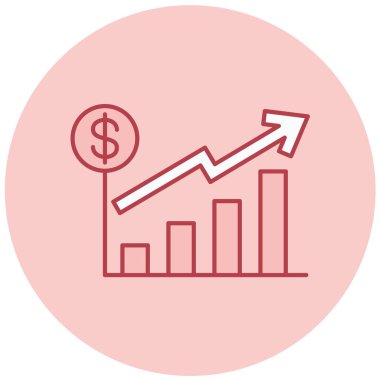 iş grafiği simgesi, vektör illüstrasyonu