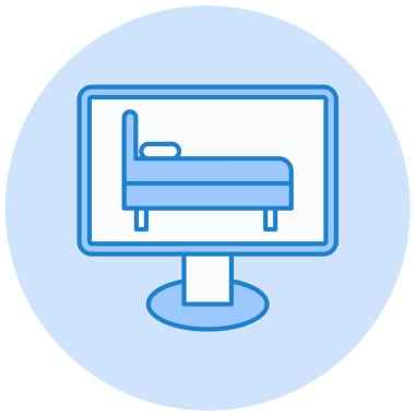 Kanepe. Web simgesi basit illüstrasyon