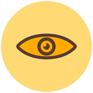 Göz. Web simgesi basit illüstrasyon