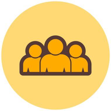 Takım. Web simgesi basit illüstrasyon