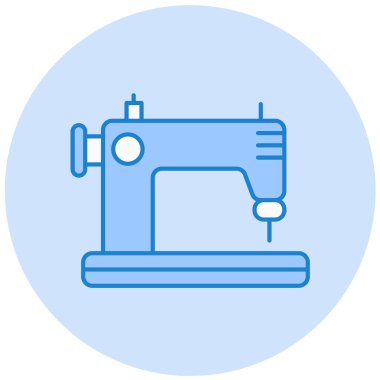 Dikiş makinesi simgesi vektör çizimi