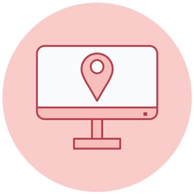 bilgisayar simgesi, vektör illüstrasyonu basit tasarım