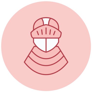 Miğfer. Web simgesi basit illüstrasyon