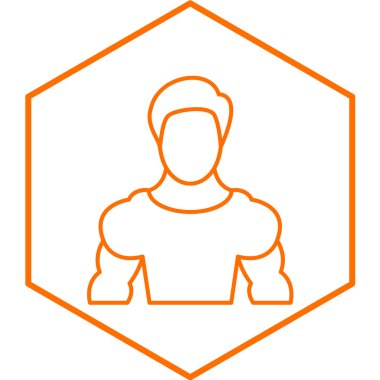 İnsan Eğitmen simgesinin vektör illüstrasyonu