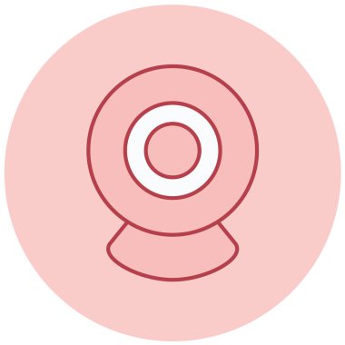 Web kamerası. Web simgesi basit illüstrasyon