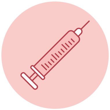 Şırınga. Web simgesi basit illüstrasyon