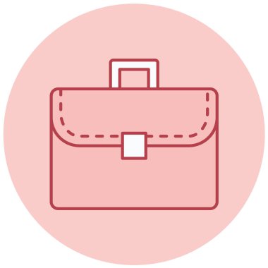 Çanta. Web simgesi basit illüstrasyon