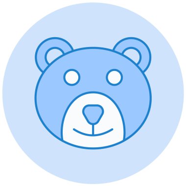 Ayı. Web simgesi basit illüstrasyon