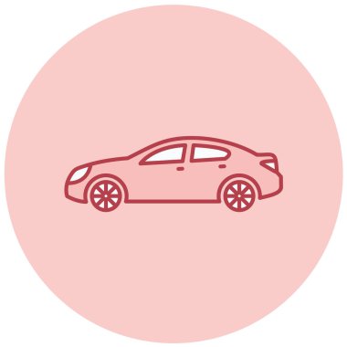 - Araba. Web simgesi basit illüstrasyon