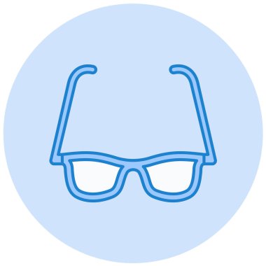 Gözlük. Web simgesi basit illüstrasyon