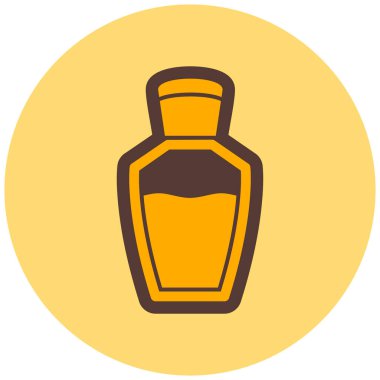 Bir şişe simgesinin vektör illüstrasyonu