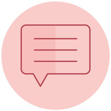 Konuş. Web simgesi basit illüstrasyon