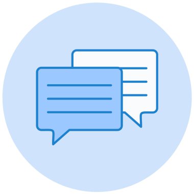 Konuş. Web simgesi basit illüstrasyon