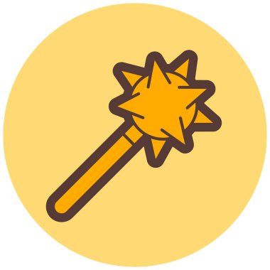 Topuz simgesi, vektör illüstrasyonu basit tasarım