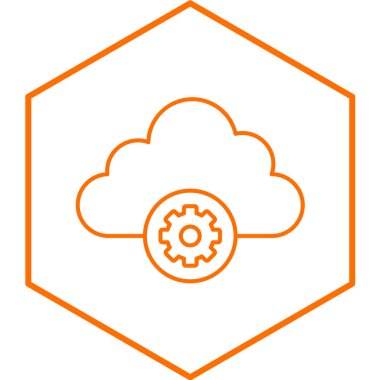 SAAS simgesi. vektör illüstrasyonu