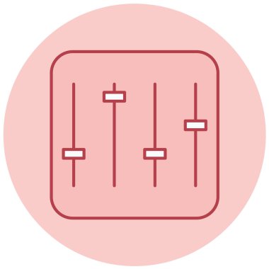 Dengeleyici. Web simgesi basit tasarım